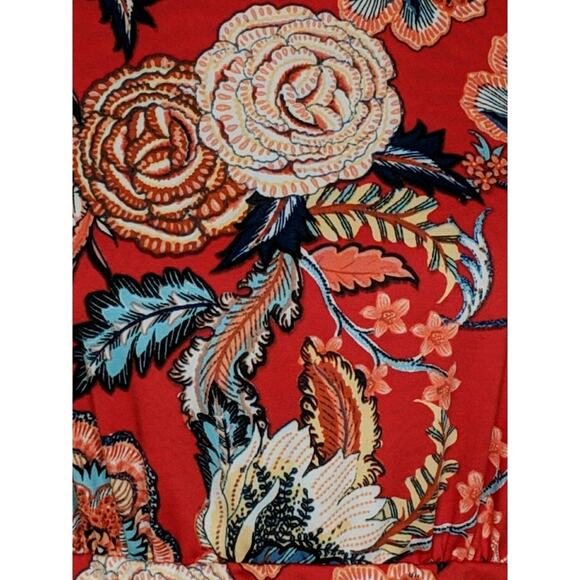 Rabbit Rabbit Rabbit Floral Dress Short Sleeve Boatneck 16 New - Picture 3 of 8